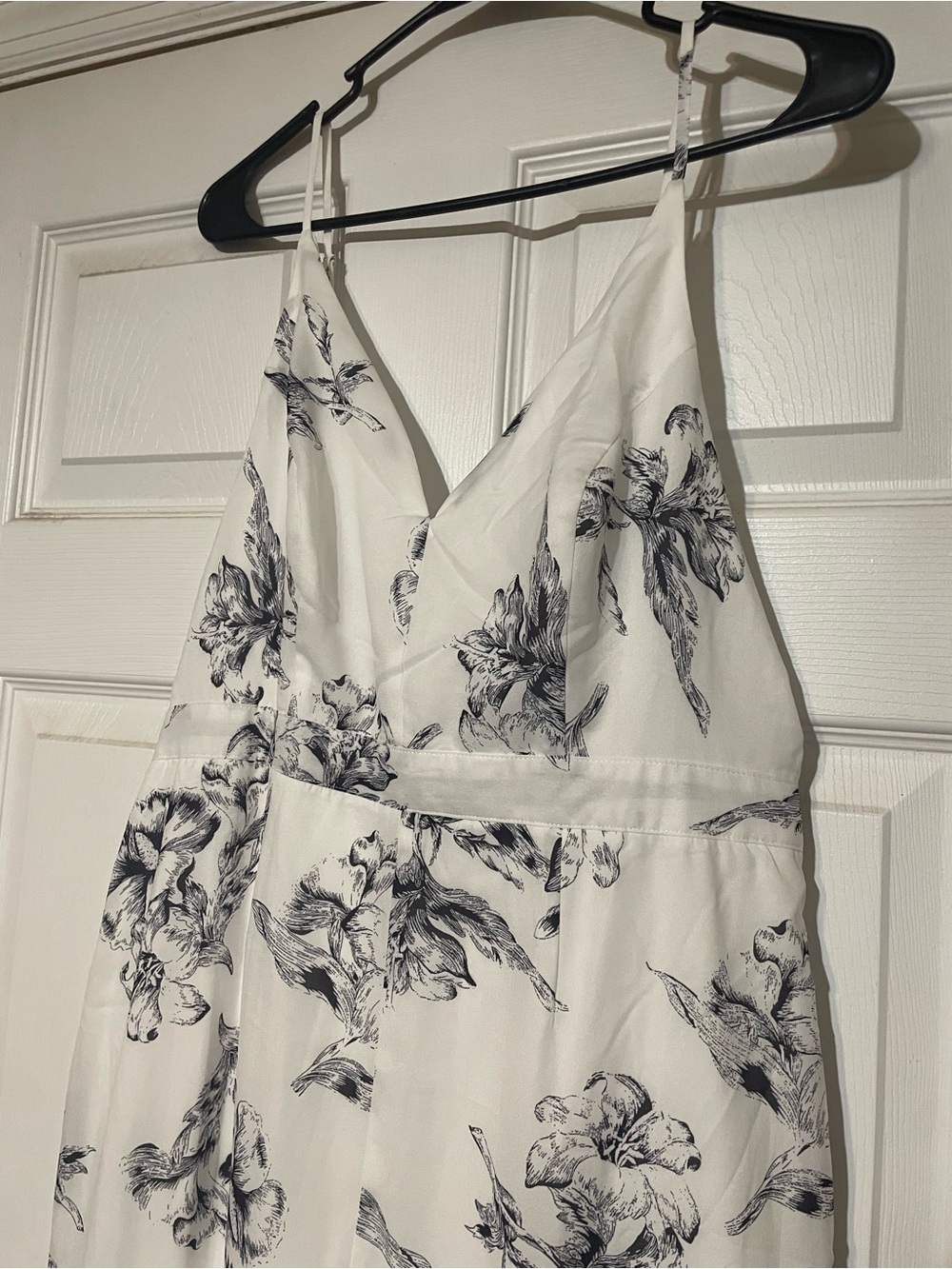 Lulu's Darling Daylily White High-Low Dress with Black Floral Print - Picture 7 of 9